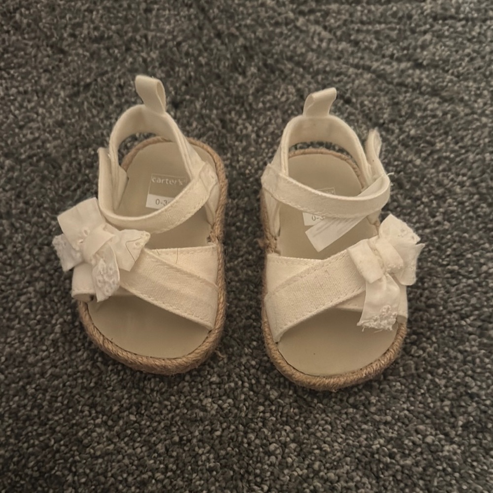 Carter's Cream Kids Sandals